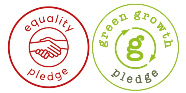 Hazel Lily Yoga Business Wales Green Growth + Equality Pledge