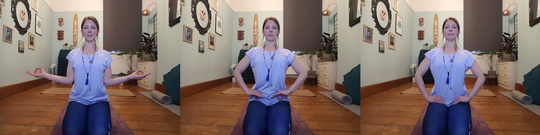 Chin Mudra in Vajrasana | Hazel Lily Yoga